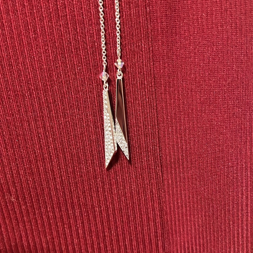 BNIB:  Swarovski Crystal Lariat Necklace - Picture 5 of 5
